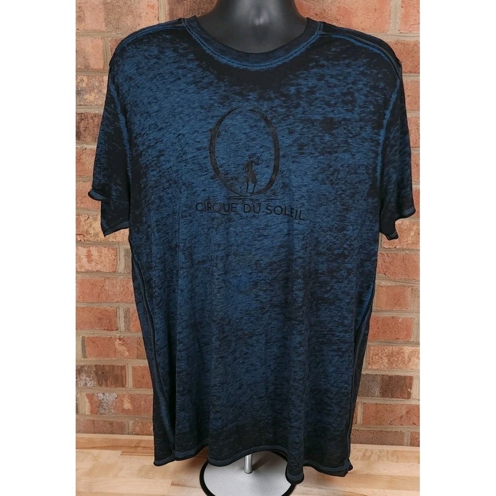 Cirque Du Soleil O At Bellagio Las Vegas Blue Short Sleeve Shirt Mens XL